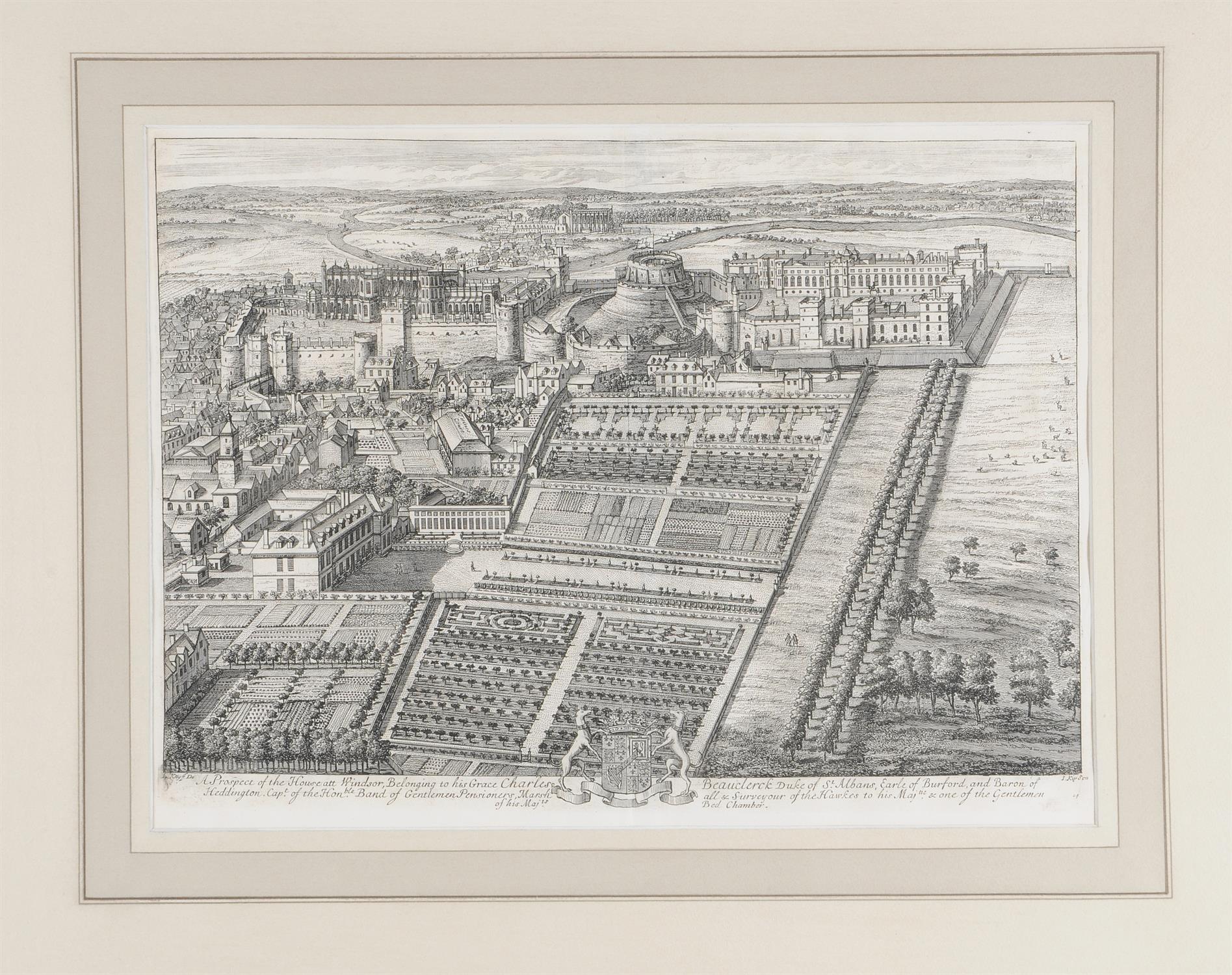 After Leonard Knyff (Dutch 1650-1721), A set of 10 architectural engravings - Image 7 of 12