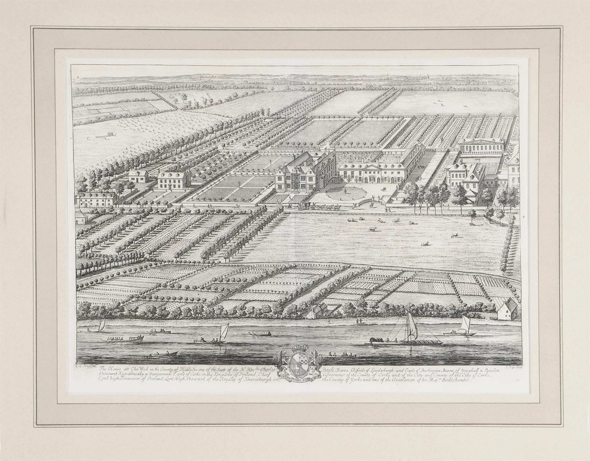 After Leonard Knyff (Dutch 1650-1721), A set of 10 architectural engravings - Image 10 of 12