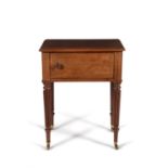 A George IV mahogany bedside cupboard