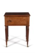 A George IV mahogany bedside cupboard