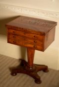 A George IV mahogany side table
