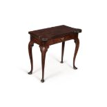 A George II mahogany card table