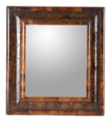 An oyster veneered easel mirror in late 17th century style
