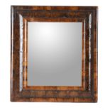 An oyster veneered easel mirror in late 17th century style