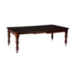 A William IV mahogany extending dining table