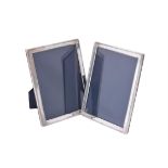 A pair of silver mounted photo frames by Carr's of Sheffield Ltd.