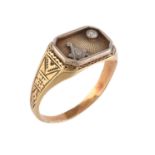 A first half of the 20th century diamond Masonic ring