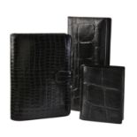 Mulberry, a black congo leather wallet