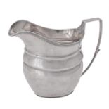 A George III silver baluster cream jug by Christian Ker Reid