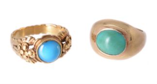 A turquoise dress ring