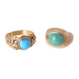 A turquoise dress ring