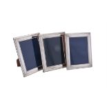 Three silver mounted photo frames by Carr's of Sheffield Ltd.