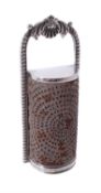 A George IV silver kitchen nutmeg grater by Charles Rawlings