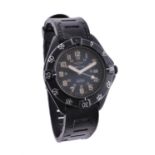 Breitling, Colt Military, Ref. 80180, a black coated wrist watch