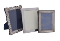A silver mounted photo frame by Carr's of Sheffield Ltd.