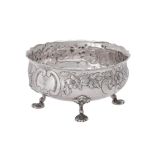 An Austrian silver shaped circular bowl