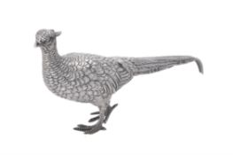 A German silver model of a pheasant mark by L. Neresheimer & Söhne