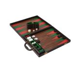 Gucci, a leather travelling backgammon set