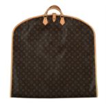 Louis Vuitton, a monogrammed canvas suit carrier