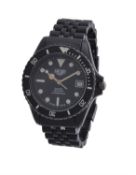 Heuer, 'Black Coral', Ref. 980.026, a PVD bracelet watch