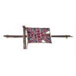 An Edwardian Union Jack bar brooch