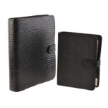 Mulberry, a black scotch grain leather planner