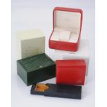 A collection of watch boxes