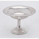 A silver pedestal bowl by Asprey & Co.