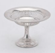 A silver pedestal bowl by Asprey & Co.