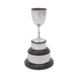 A Victorian silver pedestal trophy cup