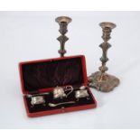 A pair of late Victorian silver candlesticks by Goldsmiths & Silversmiths Co. Ltd.