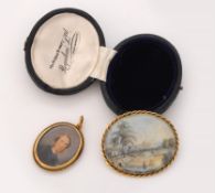 Y A late Victorian glazed locket