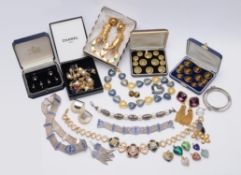 A collection of costume jewellery