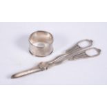 An Edwardian pair of silver grape scissors by George Unite