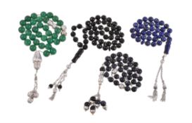 Four sets of prayer beads