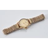 Omega, Lady's 9 carat gold bracelet watch