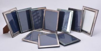 A collection of electro-plated photo frames