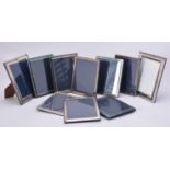 A collection of electro-plated photo frames