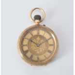 John Bennett, Gold coloured keyless wind open face pocket watch