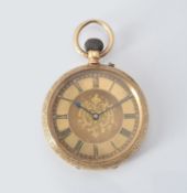 John Bennett, Gold coloured keyless wind open face pocket watch