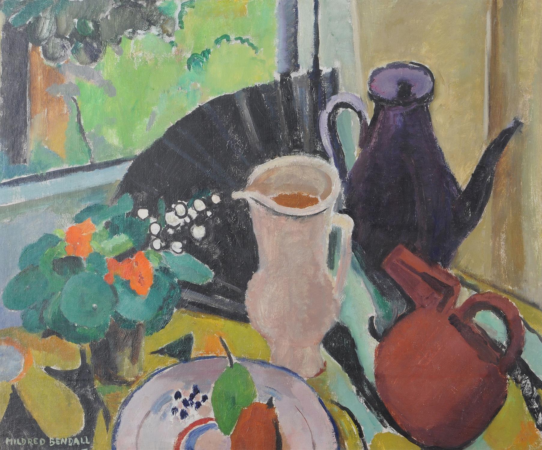 λ Mildred Bendall (British 1891-1974), Still life with jugs