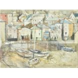 λ George Hammond Steele (British 1900-1960) , Harbour scene, thought to be St. Ives