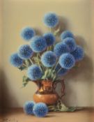 Robert Chailloux (French 1913-2006), Still life with blue flowers