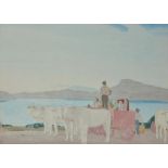 λ Charles Gere (British 1869-1957), Early morning by a lake
