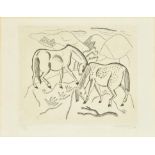 λ David Jones (Welsh 1895-1974), Two horses