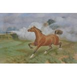 Basil Nightingale (British 1864-1940), Horse affrighted