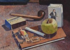 Henry Silk (British 1883-1947), Pipe and matches