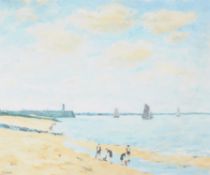 λ William Foreman (British b.1939) , Beach at Honfleur