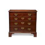 A George III mahogany chest of drawers