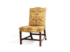 A George III mahogany side chair